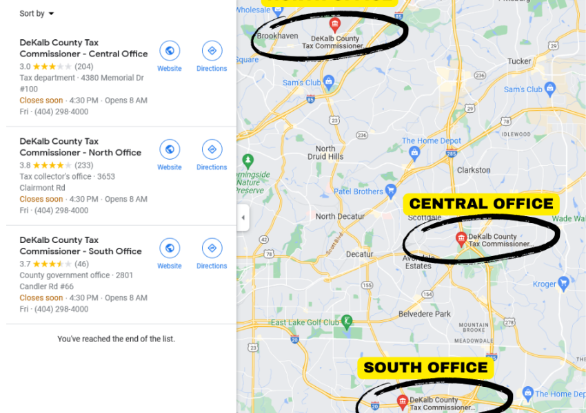 satellite office locations